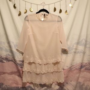 Divided by H&M Light Pink Chiffon Dress